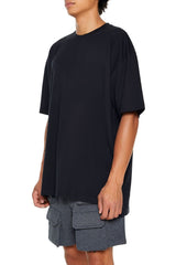 Cotton Crew High-Low Hem Tee