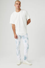 Cloud Wash Moto Skinny Jeans