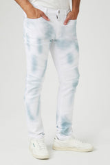 Cloud Wash Moto Skinny Jeans
