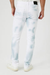 Cloud Wash Moto Skinny Jeans