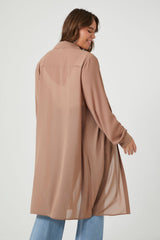Plus Size Long-Sleeve Shirt Tunic