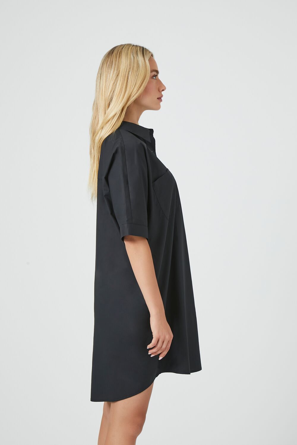 Poplin Mini Shirt Dress