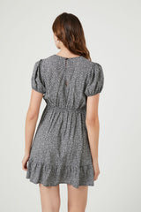 Ditsy Floral Ruffle Mini Dress