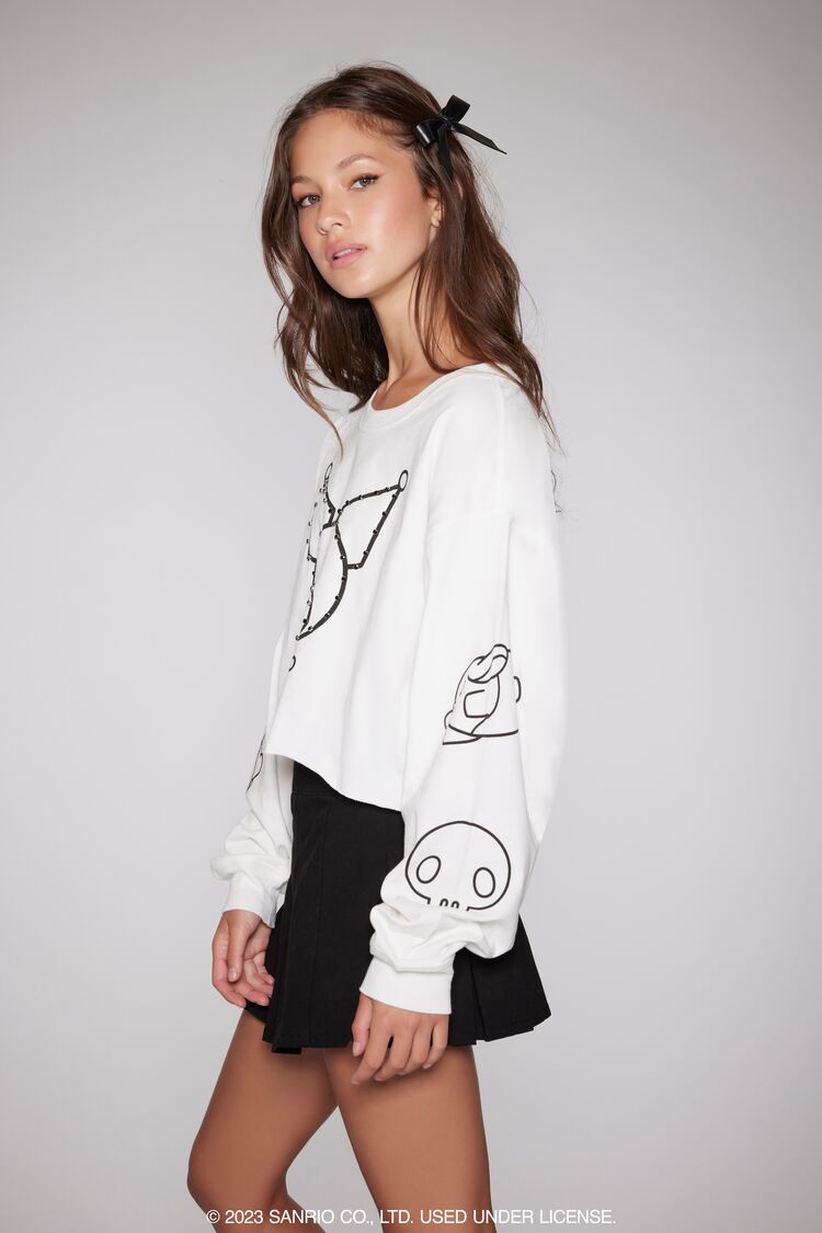 Kuromi Graphic Cropped Tee