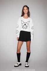 Kuromi Graphic Cropped Tee