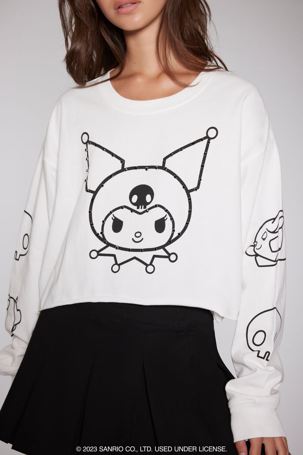 Kuromi Graphic Cropped Tee