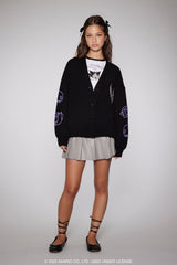 Kuromi Chain Cardigan Sweater