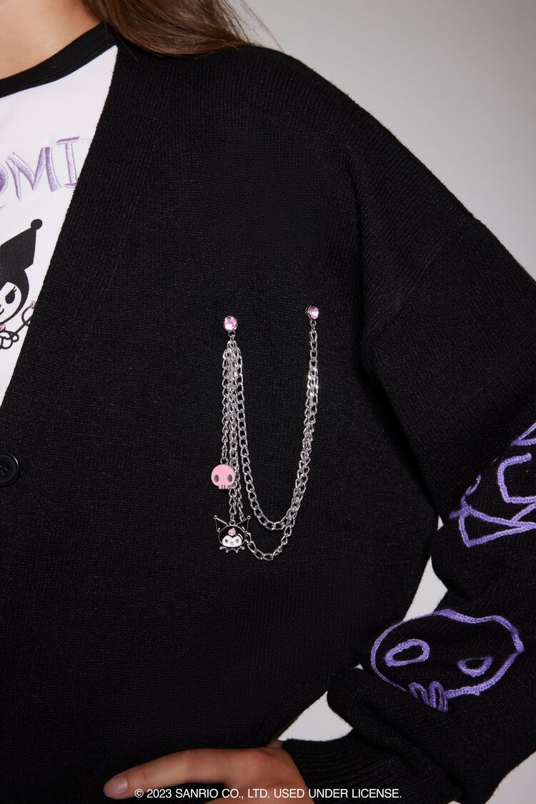 Kuromi Chain Cardigan Sweater