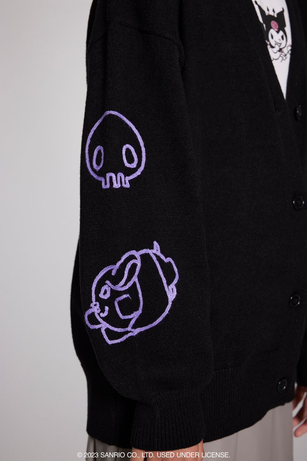 Kuromi Chain Cardigan Sweater