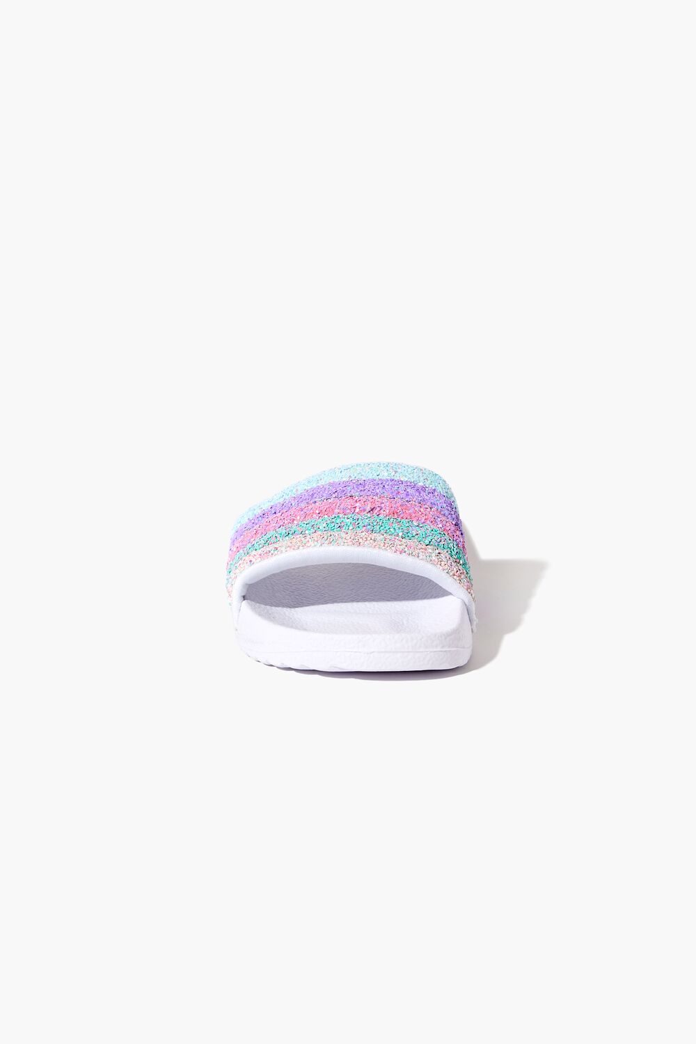Girls Striped Sequin Slides (Kids)