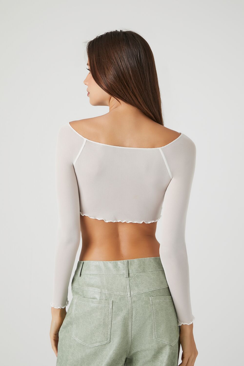 Sheer Mesh Crop Top