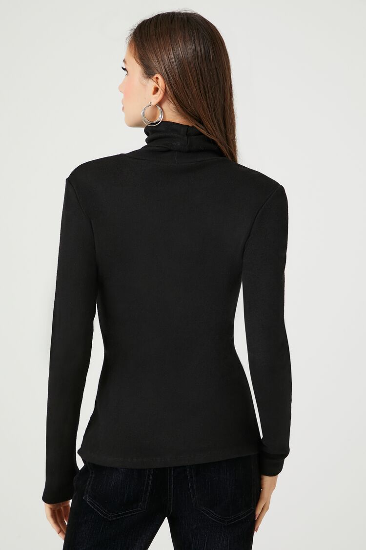 Turtleneck Long-Sleeve Top