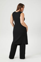 Plus Size Sweater-Knit Tunic & Pants Set