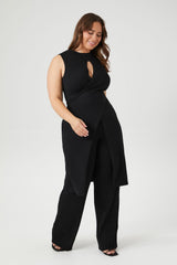 Plus Size Sweater-Knit Tunic & Pants Set