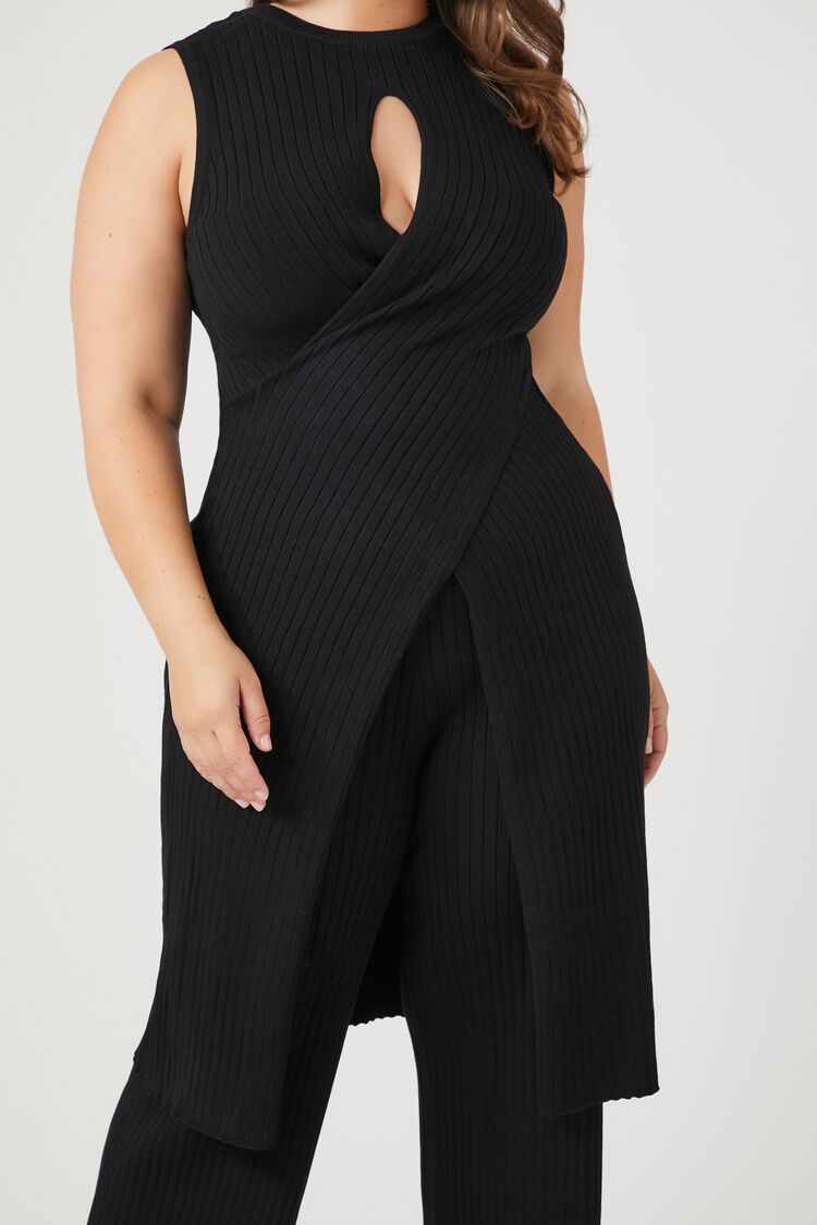Plus Size Sweater-Knit Tunic & Pants Set
