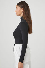 Fitted Mock Neck Bodysuit