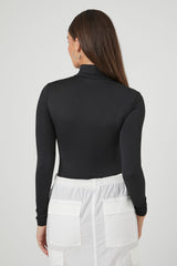 Fitted Mock Neck Bodysuit
