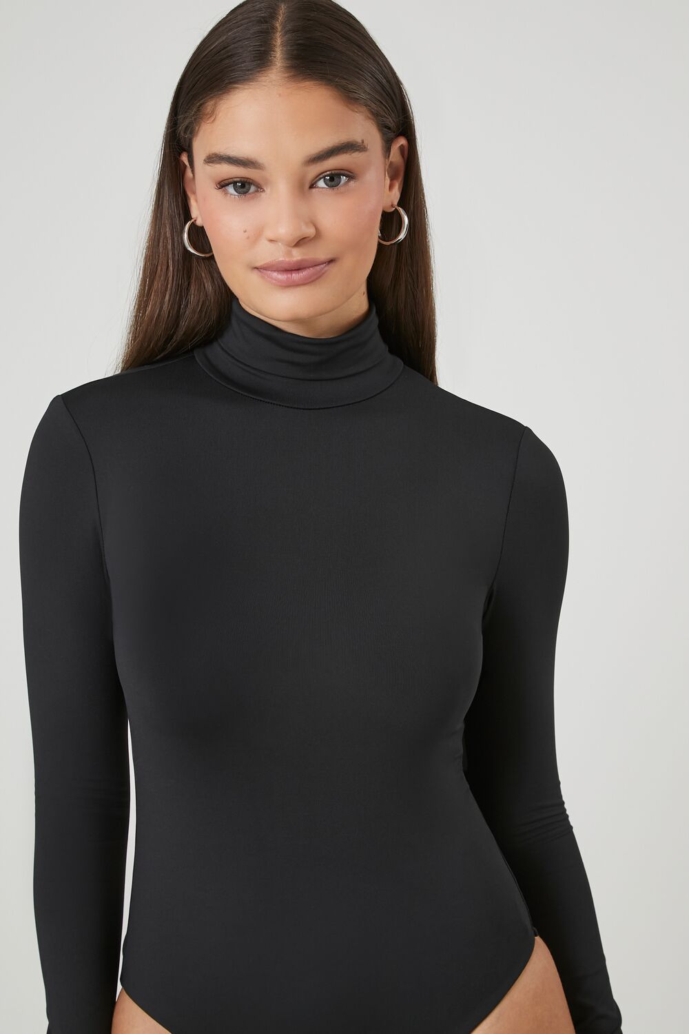Fitted Mock Neck Bodysuit