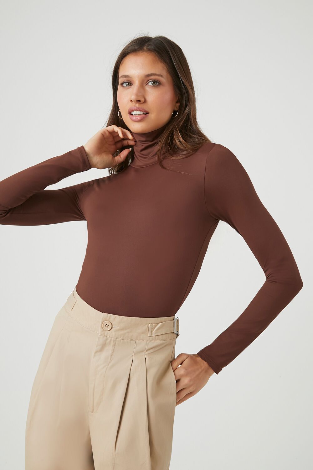 Fitted Mock Neck Bodysuit