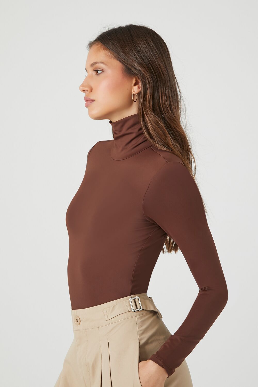 Fitted Mock Neck Bodysuit