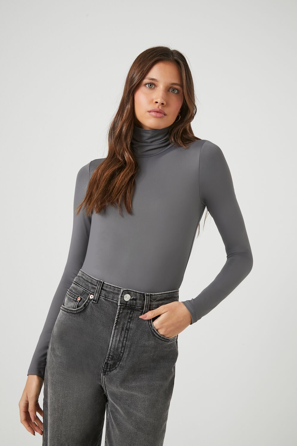 Fitted Mock Neck Bodysuit