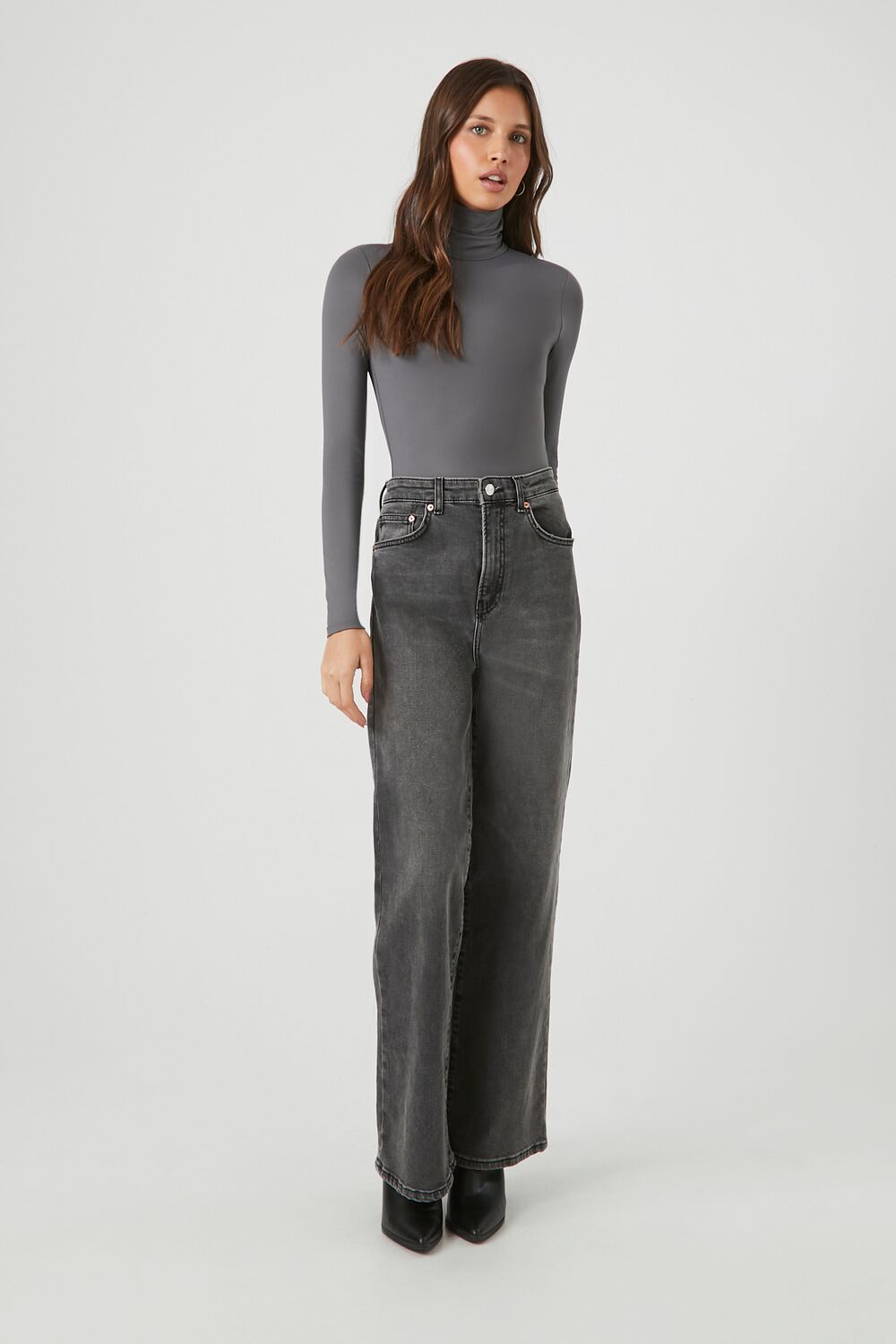 Fitted Mock Neck Bodysuit