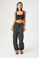 Sweater-Knit Cropped Tank Top
