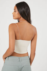Strappy Bustier Cropped Cami