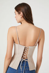 Lace-Up Bustier Cami