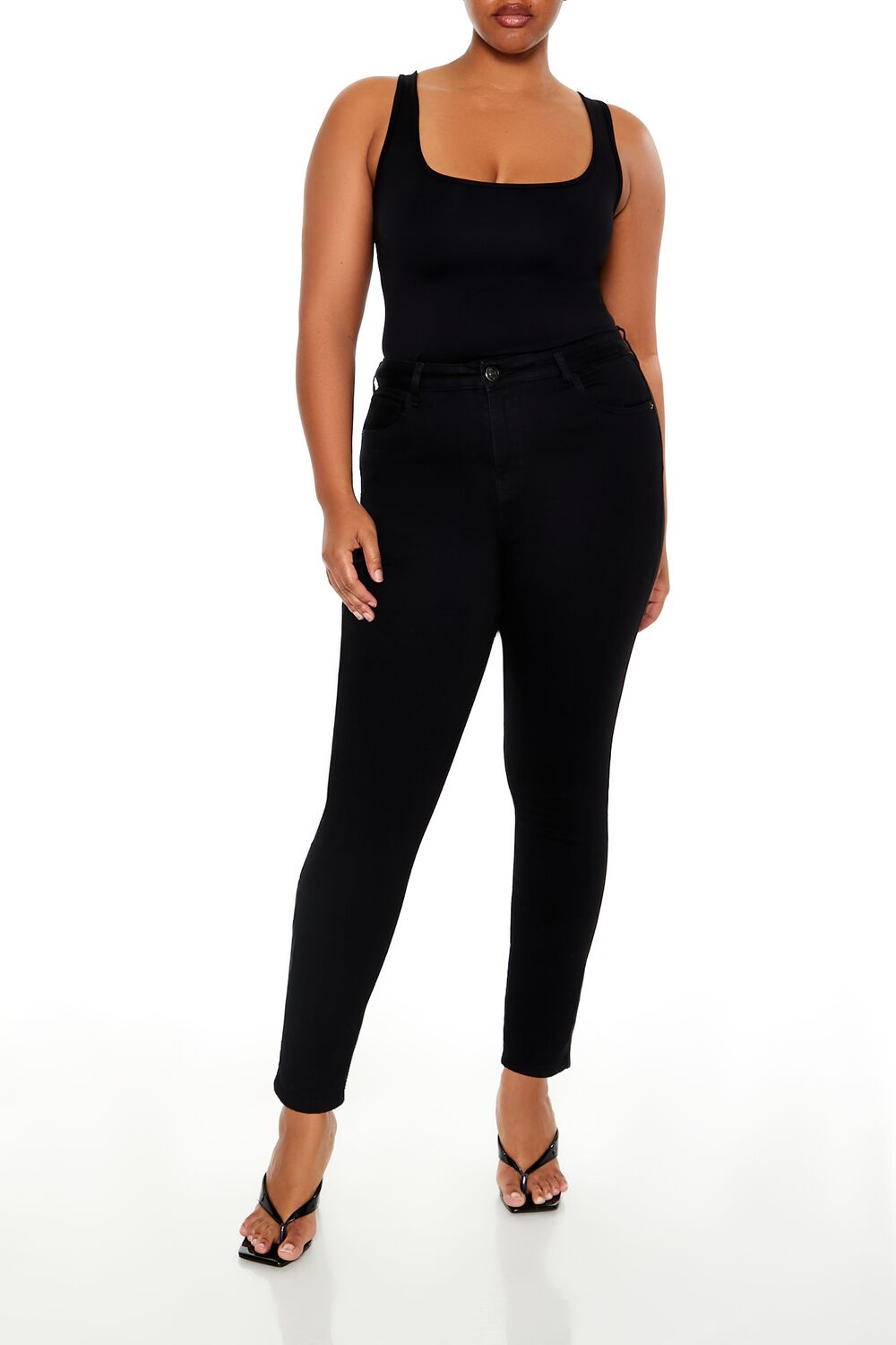 Plus Size High-Rise Skinny Jeans
