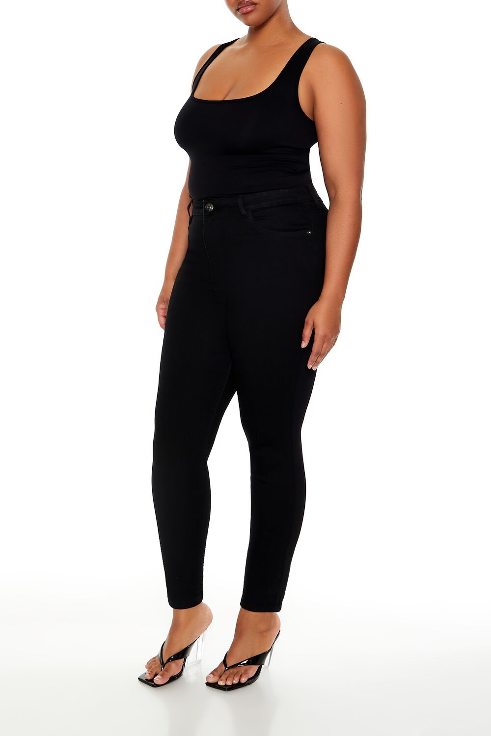 Plus Size High-Rise Skinny Jeans