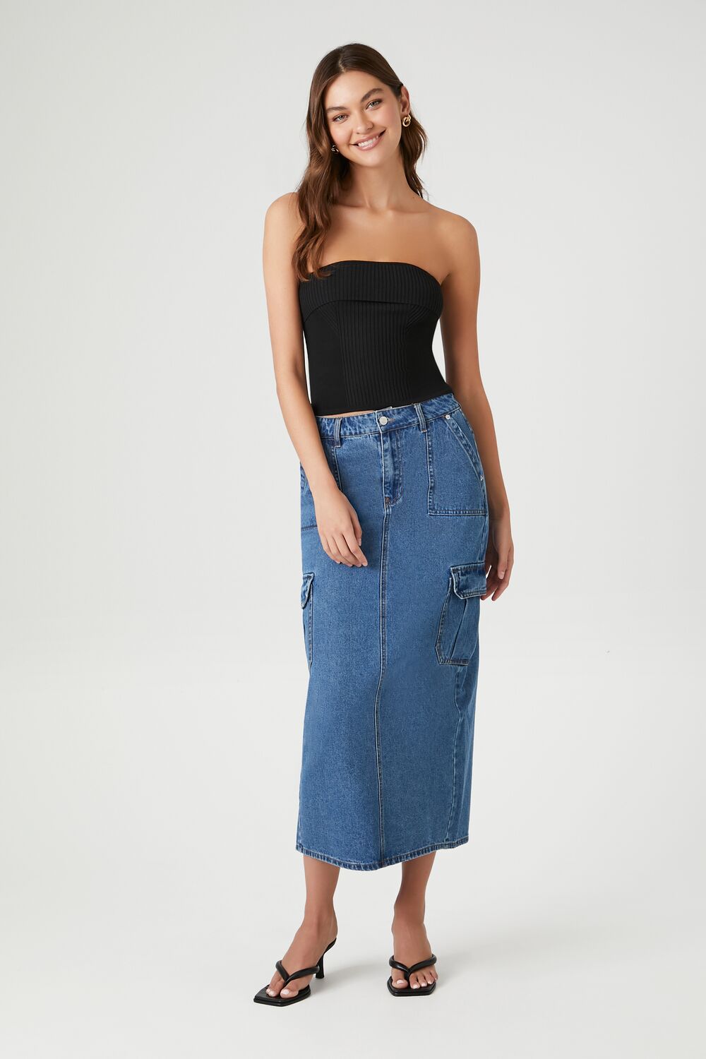 Ribbed Knit Tube Top