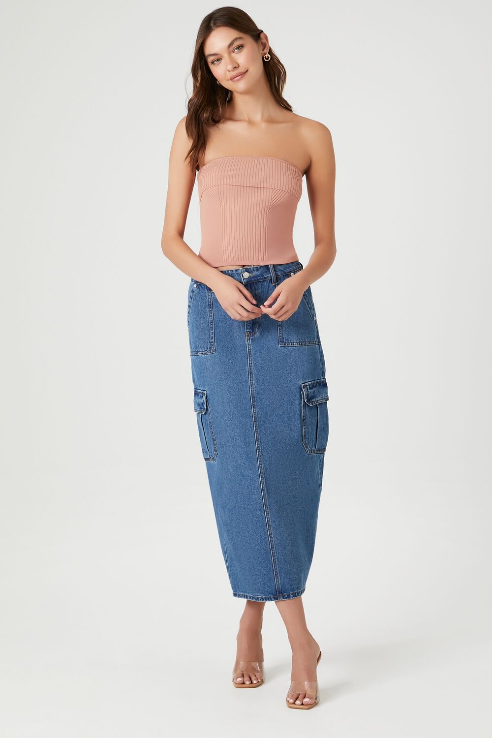 Ribbed Knit Tube Top