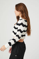 Cropped Striped Sweater