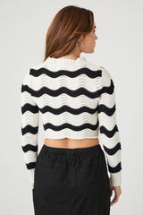 Cropped Striped Sweater