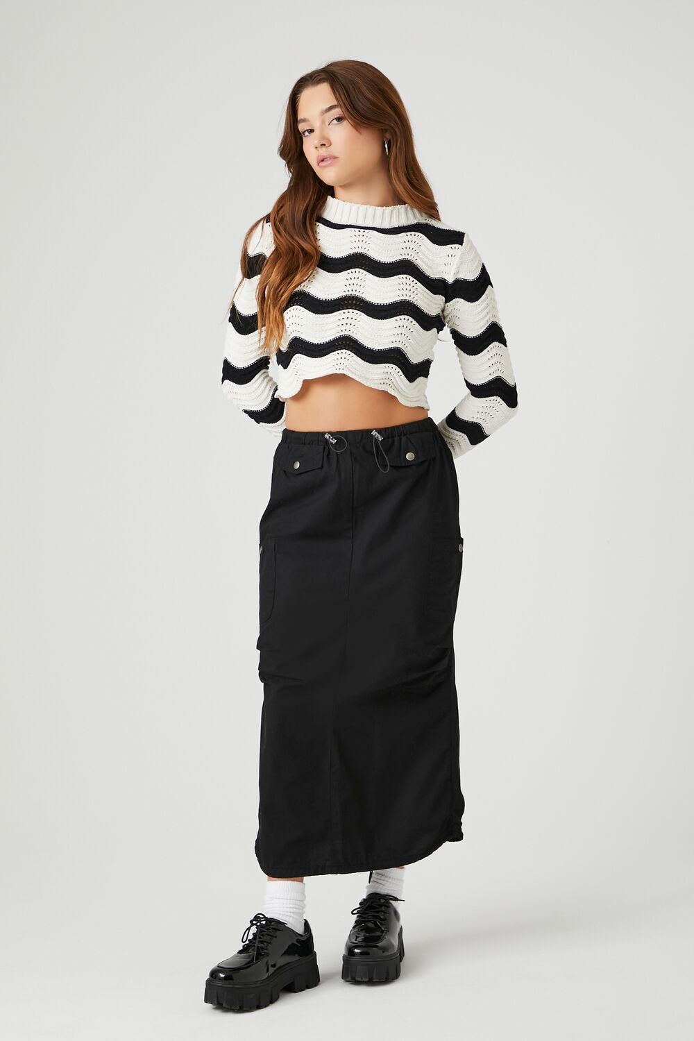Cropped Striped Sweater