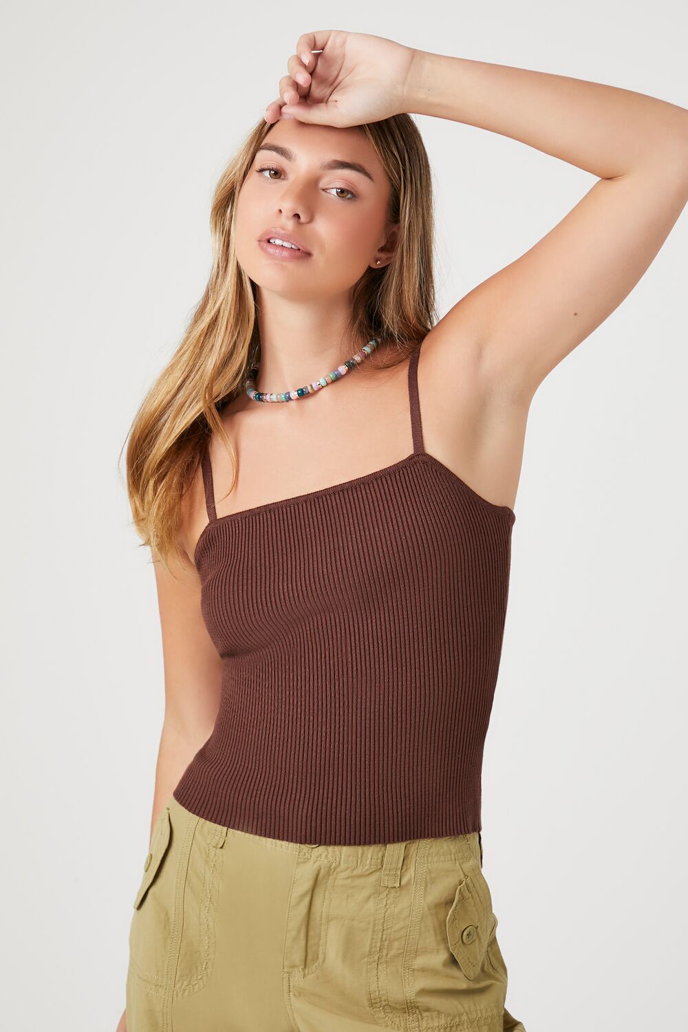 Ribbed Sweater-Knit Cami