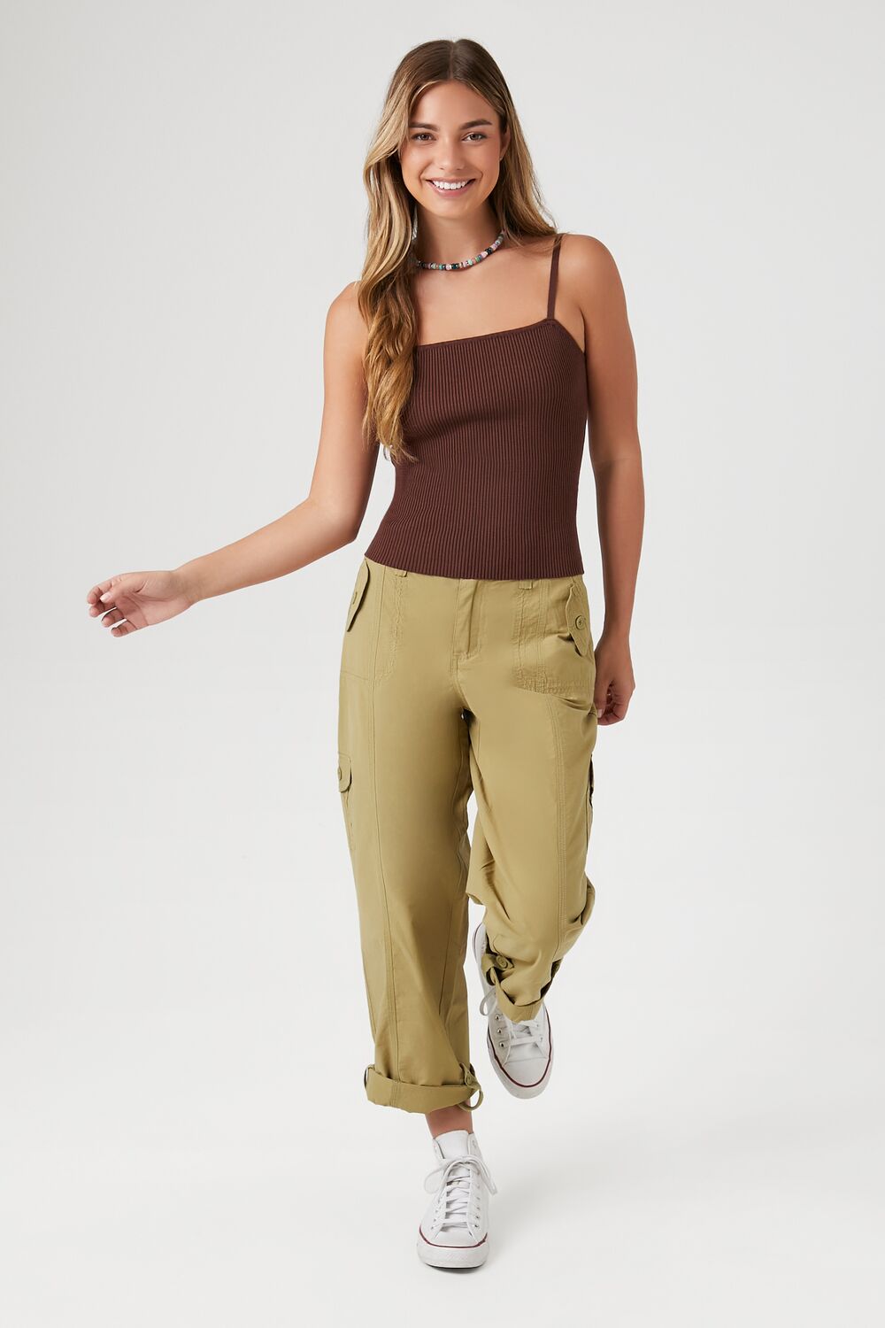 Ribbed Sweater-Knit Cami