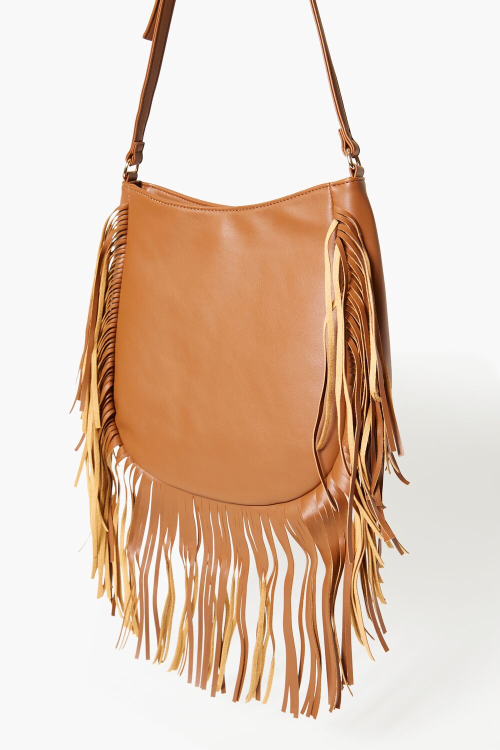 Faux Leather Fringe Handbag