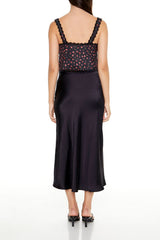 Satin Slip Midi Skirt