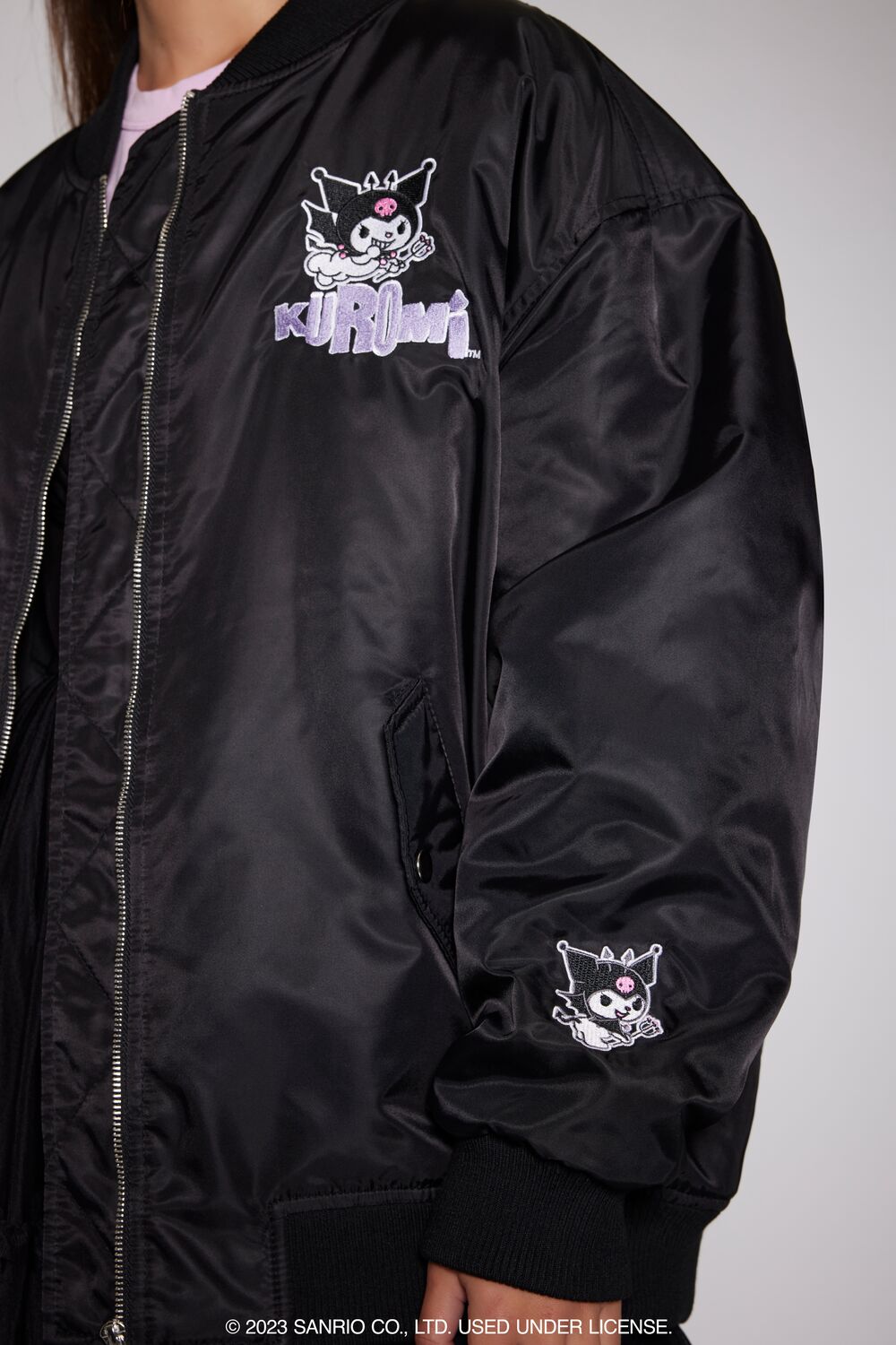 Kuromi Patch Bomber Jacket