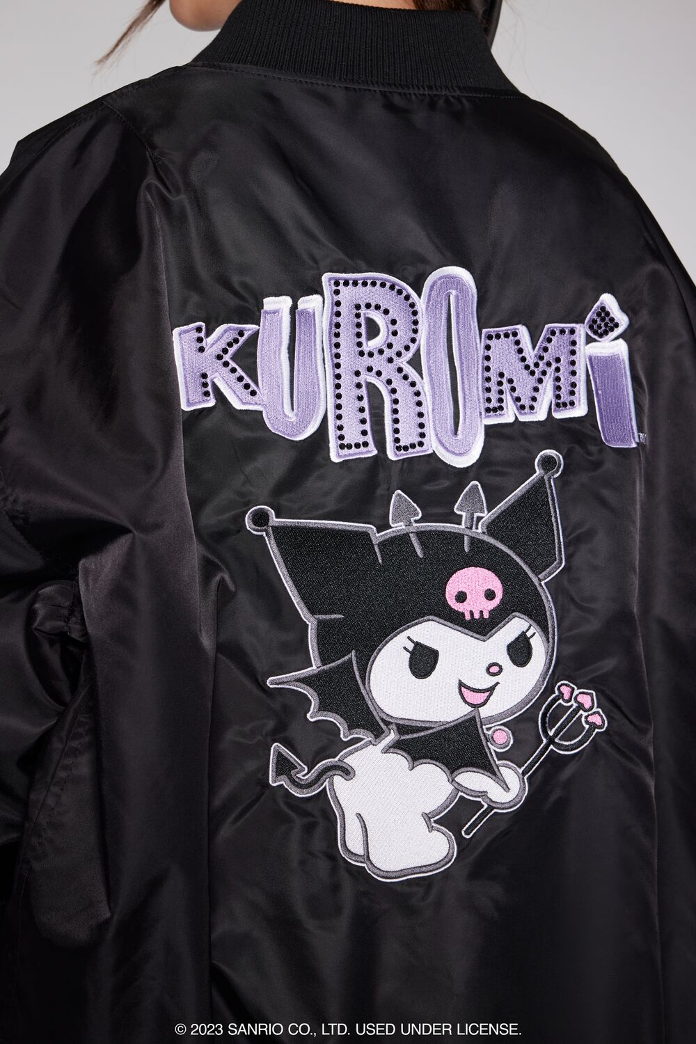 Kuromi Patch Bomber Jacket