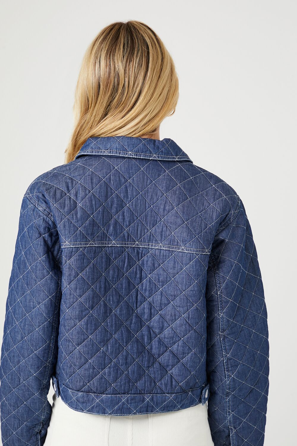 Quilted Denim Trucker Jacket