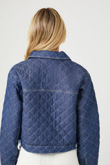 Quilted Denim Trucker Jacket