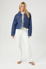 Quilted Denim Trucker Jacket
