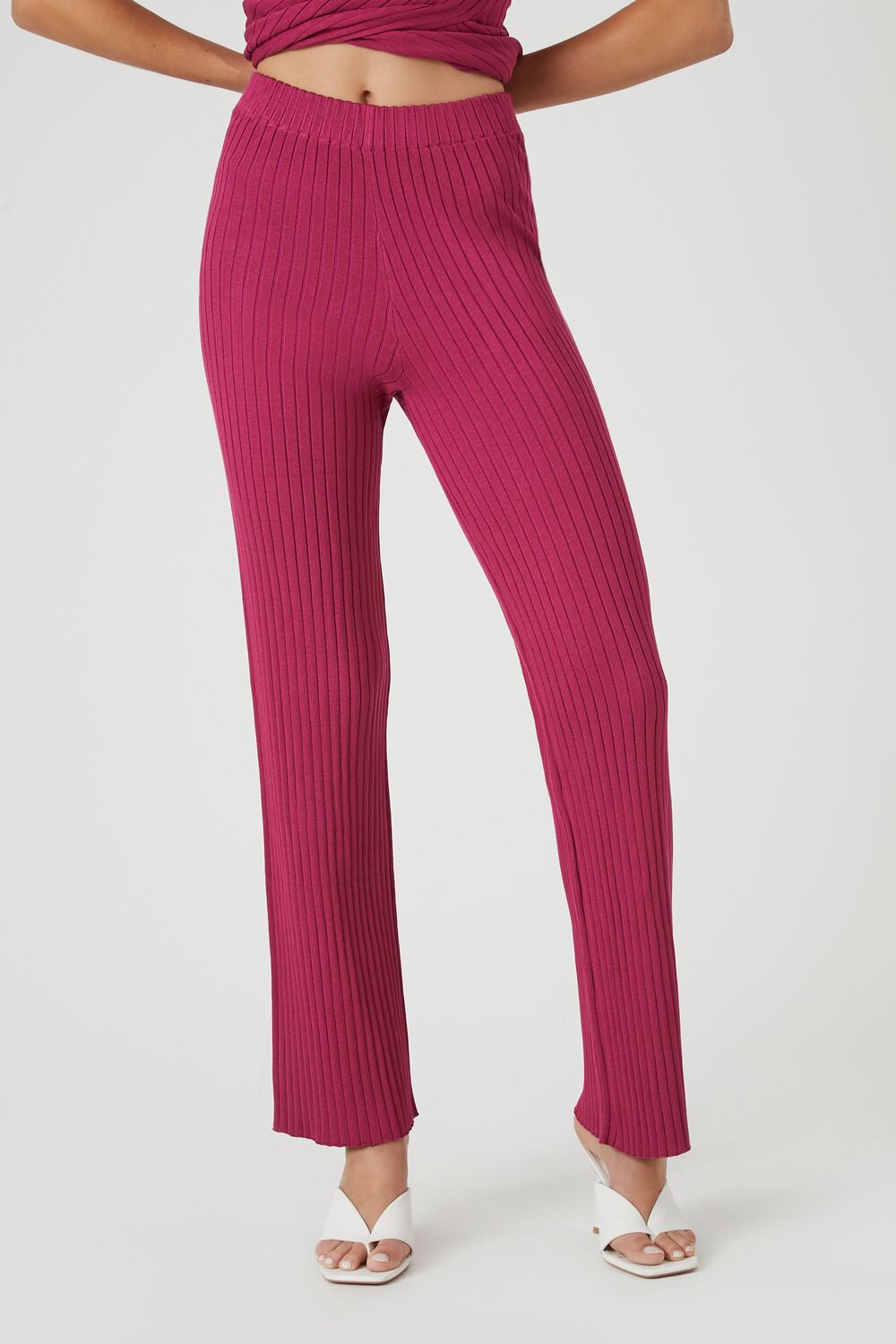 Sweater Knit Surplice Tunic & Pants Set