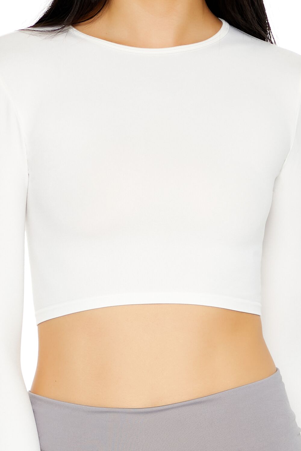 Seamless Long-Sleeve Crop Top