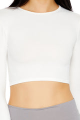 Seamless Long-Sleeve Crop Top