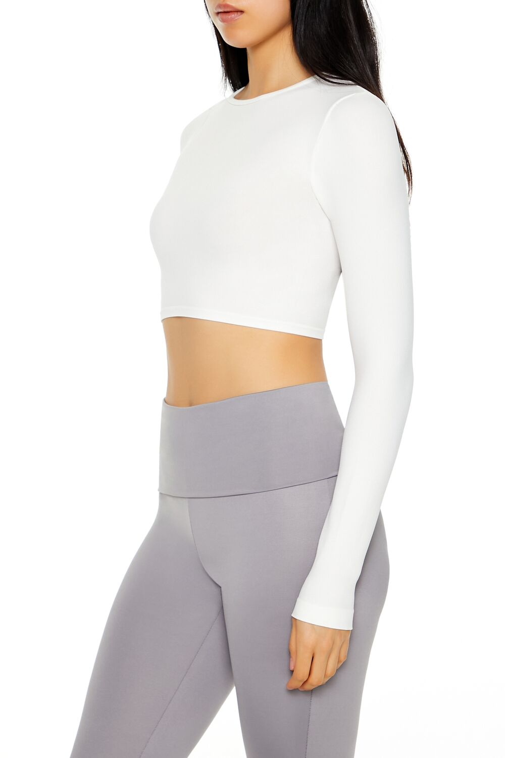 Seamless Long-Sleeve Crop Top