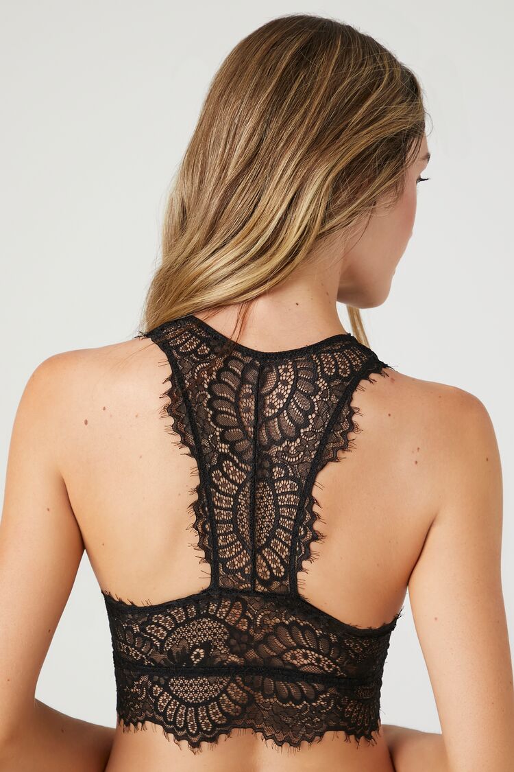 Eyelash Lace Racerback Bralette
